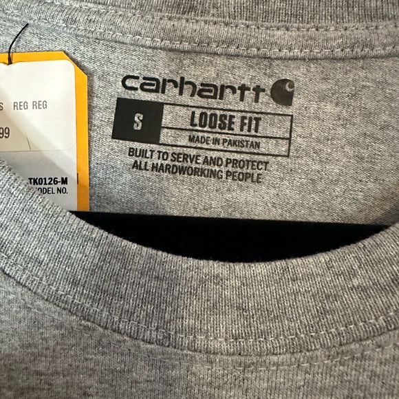 Carhartt Heather Gray Long Sleeve Tee - Picture 3 of 4